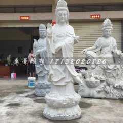 觀音菩薩石雕，大理石觀音菩薩雕塑