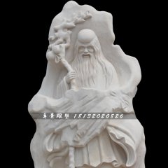 老壽星石雕，漢白玉壽星雕塑