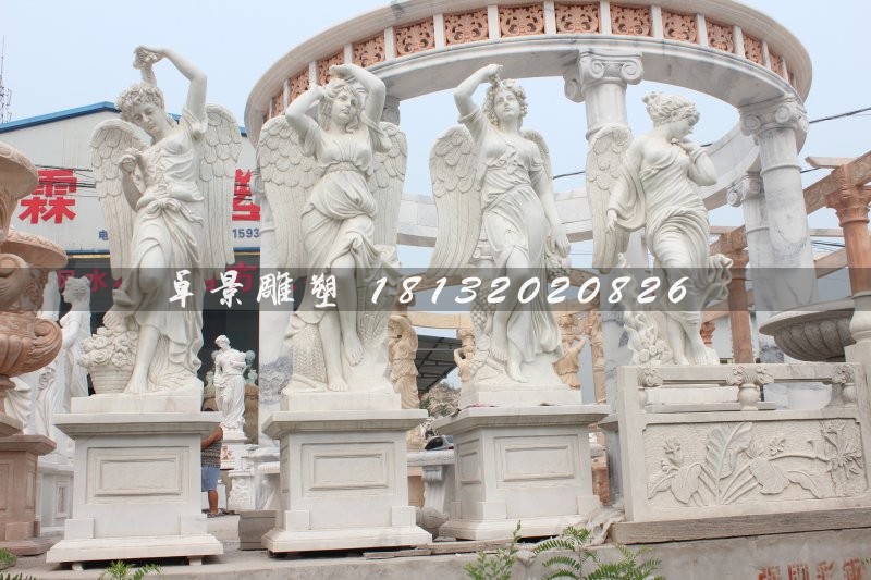 四季女神石雕，漢白玉四季女神雕塑