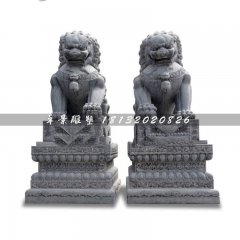 北京獅石雕，青石獅子雕塑