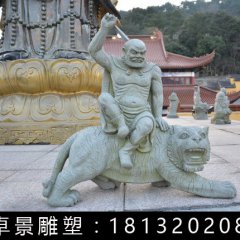 伏虎羅漢石雕，公園人物石雕