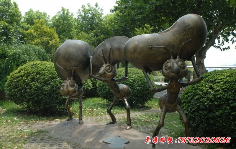 螞蟻銅雕，公園螞蟻雕塑，景觀銅雕