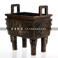 銅鼎，四腳銅鼎，廣場(chǎng)銅鼎