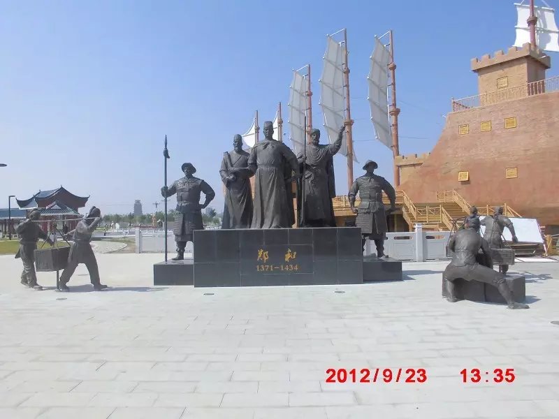 鄭和銅雕，古代名人銅雕