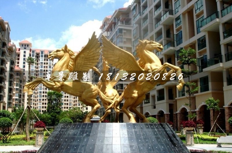 飛馬銅雕，廣場飛馬雕塑