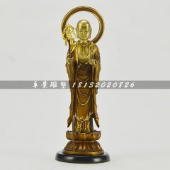 地藏菩薩銅雕，鑄銅佛像雕塑