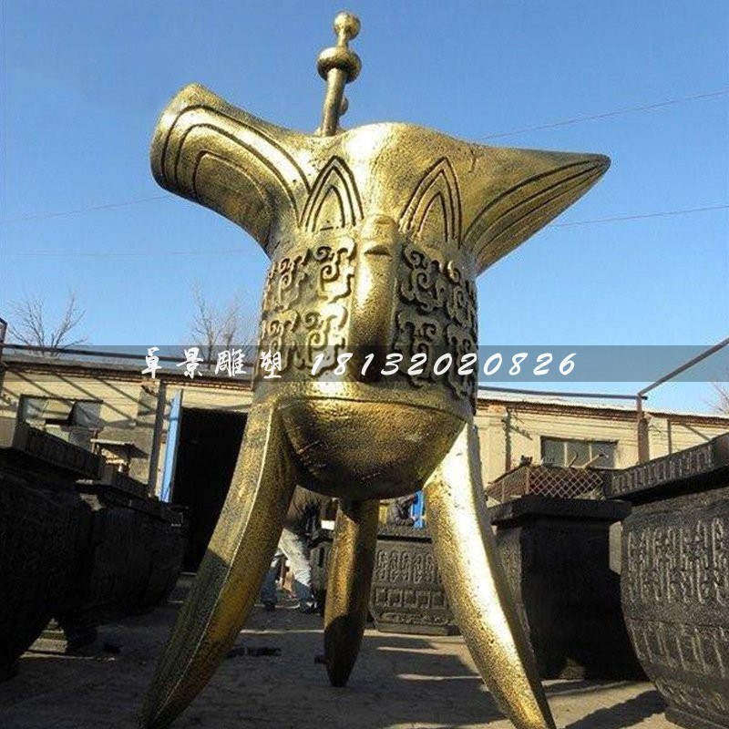 酒樽銅雕，仿古酒樽，廣場酒樽銅雕