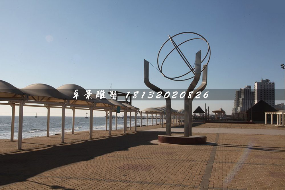 托起地球雕塑，不銹鋼廣場雕塑