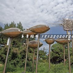 不銹鋼魚雕塑，公園景觀不銹鋼雕塑