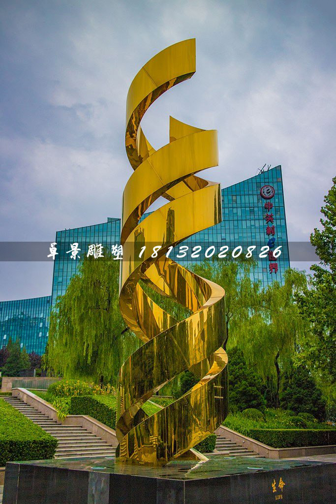 不銹鋼生命雕塑，廣場不銹鋼雕塑