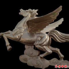 馬踏祥云雕塑，不銹鋼馬雕塑