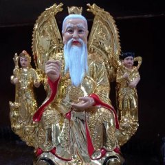 玻璃鋼太乙真人雕塑，玻璃鋼彩繪太乙真人雕塑