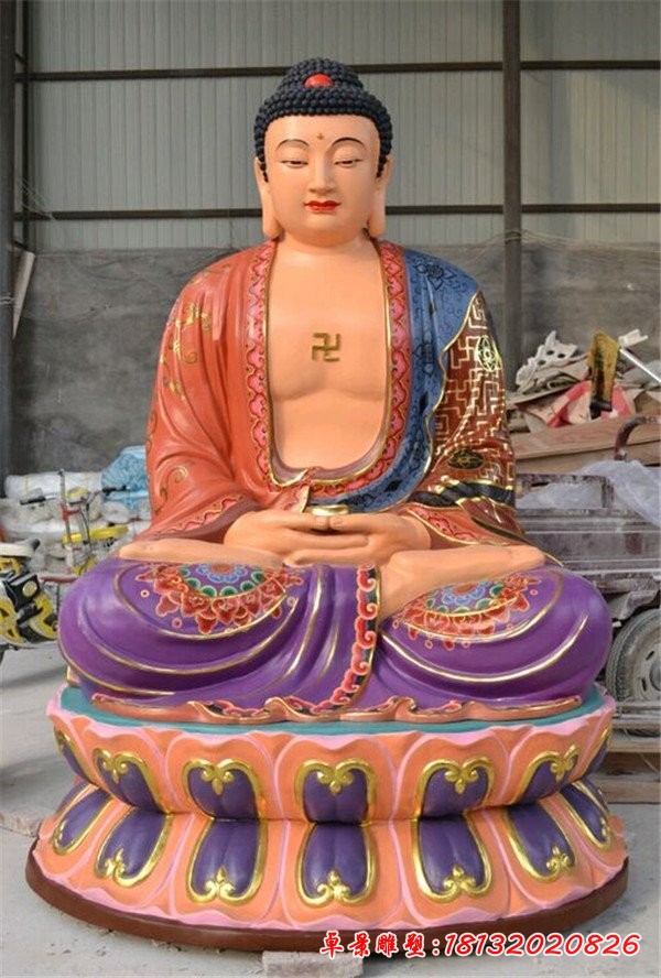 玻璃鋼如來(lái)佛雕塑，玻璃鋼佛像雕塑