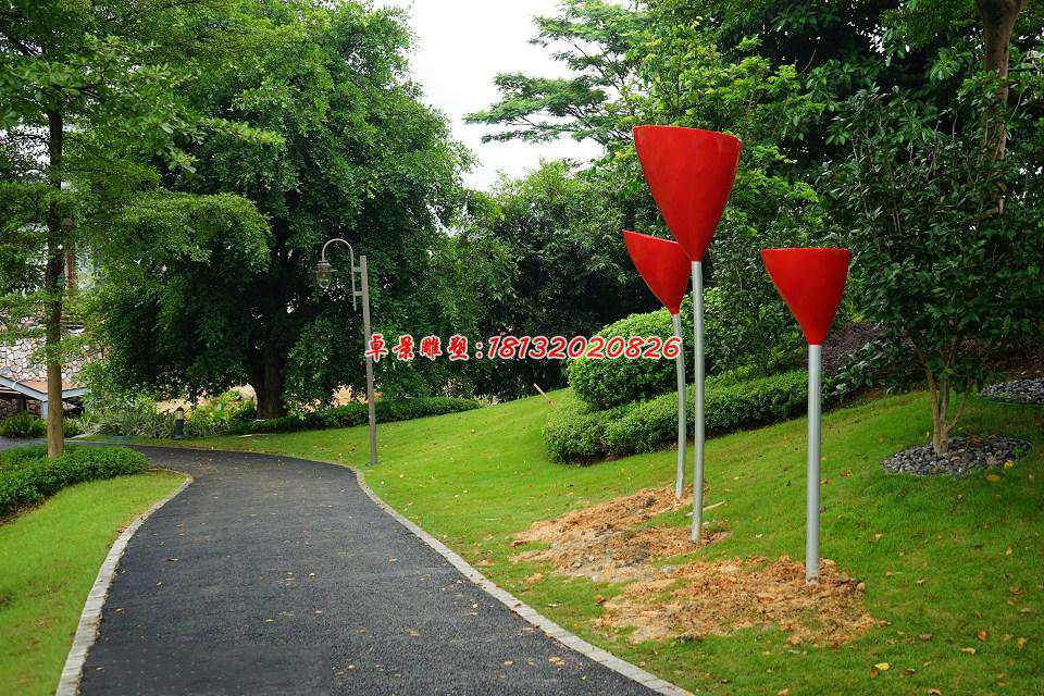 玻璃鋼抽象雕塑，公園景觀雕塑