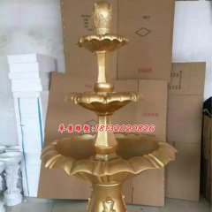 玻璃鋼噴泉雕塑，玻璃鋼噴水盆雕塑
