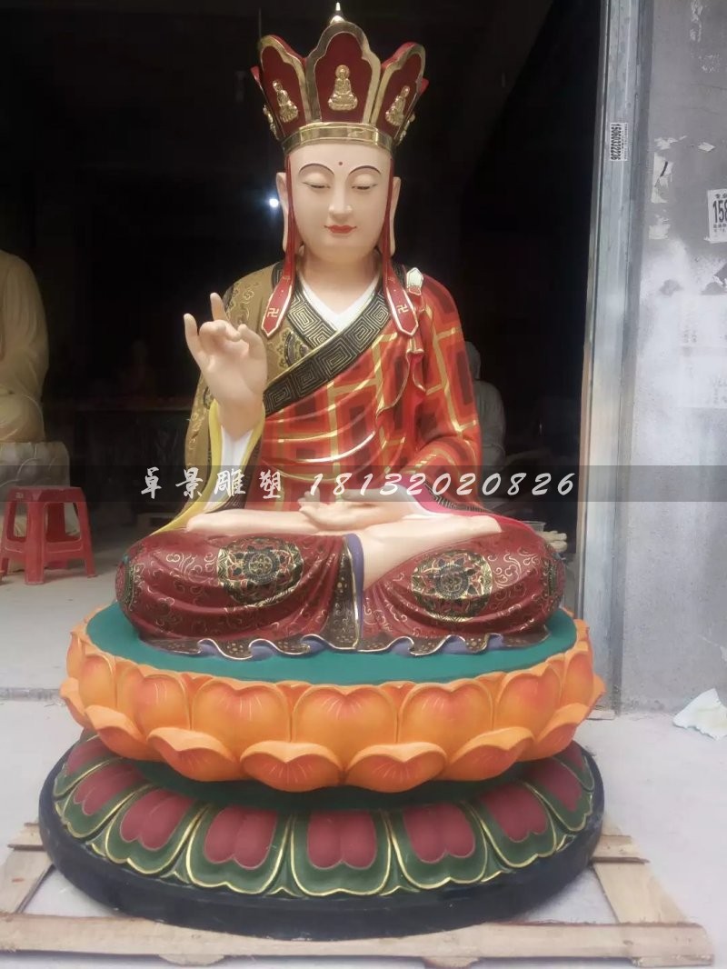 地藏王菩薩雕塑，玻璃鋼彩繪佛像雕塑