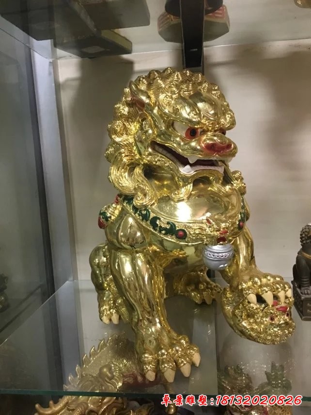 玻璃鋼北京獅雕塑，玻璃鋼噴漆雕塑