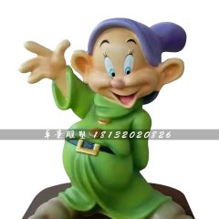 小矮人雕塑，玻璃鋼卡通人物