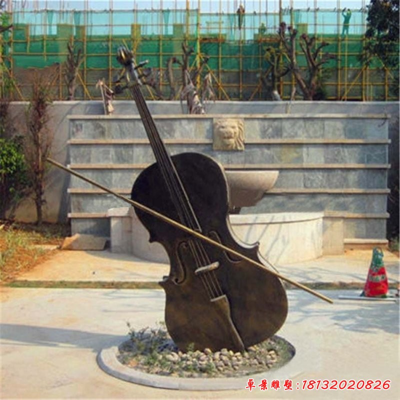 銅雕吉他