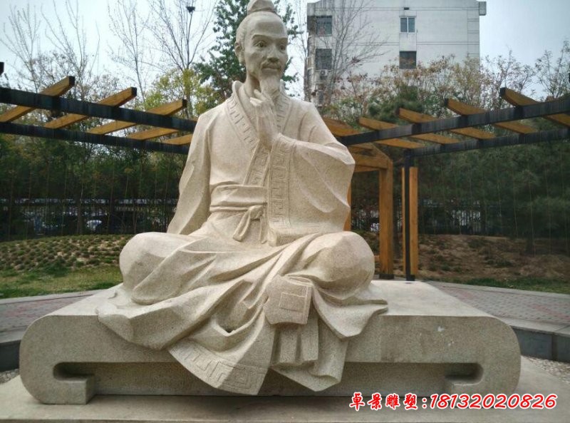祖沖之雕塑校園古代名人石雕