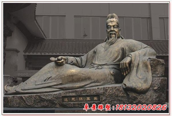 藥王孫思邈，古代名醫(yī)人物銅雕