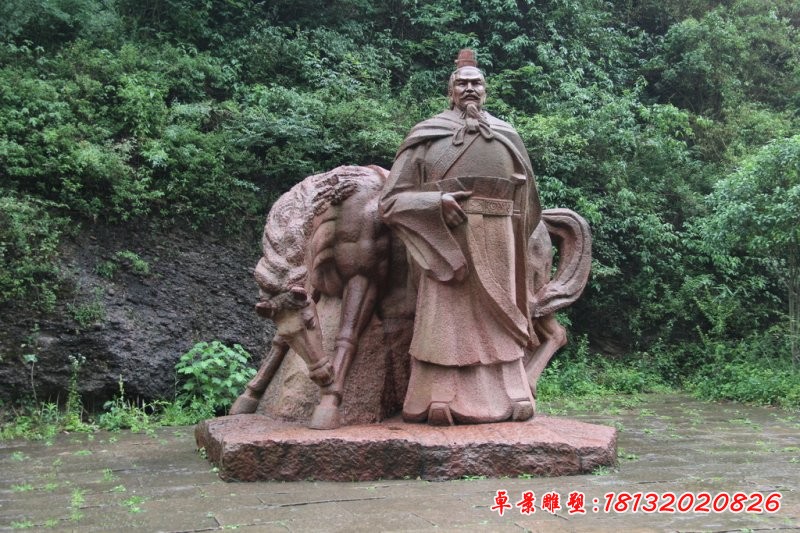 曹操石雕，古代名人石雕