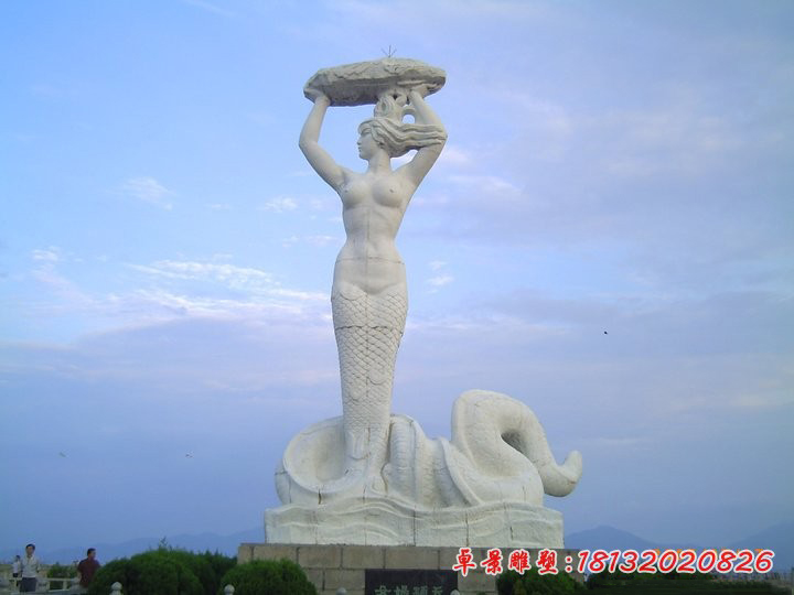 女媧補天石雕,公園神仙石雕