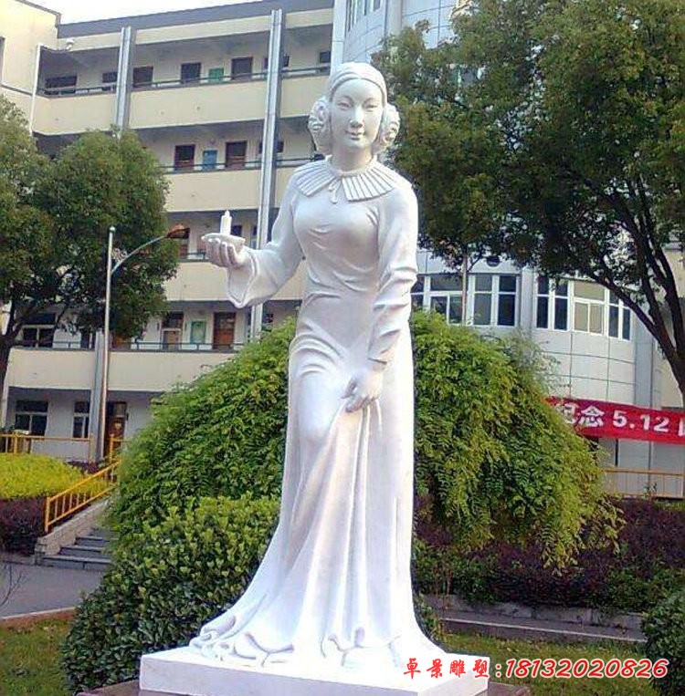 醫(yī)院名人石雕，南丁格爾石雕