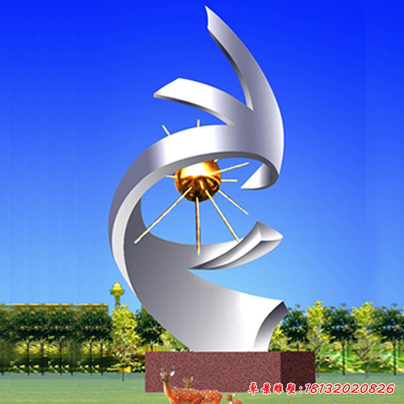 不銹鋼抽象太陽(yáng)標(biāo)志2