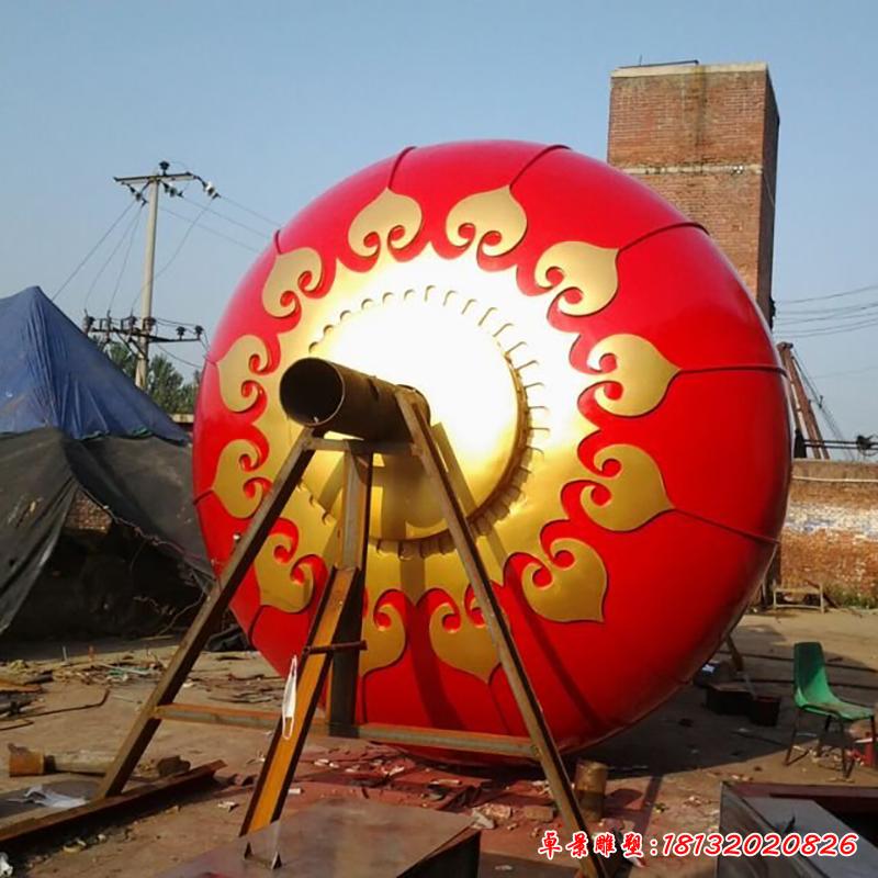 不銹鋼廣場(chǎng)燈籠雕塑