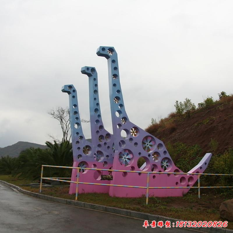 廣場(chǎng)不銹鋼鏤空孔雀3