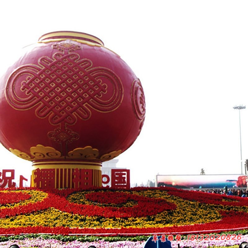 不銹鋼城市景觀(guān)燈籠雕塑
