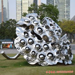 不銹鋼城市景觀(guān)蓮蓬雕塑