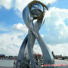 廣場(chǎng)抽象景觀(guān)不銹鋼