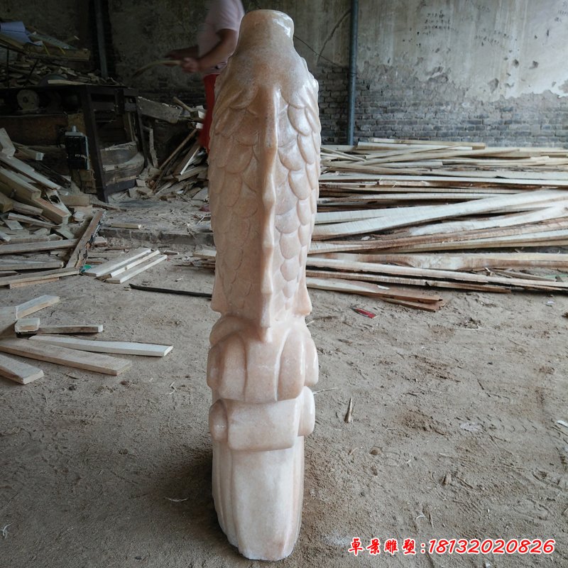 噴泉鯉魚動(dòng)物石雕