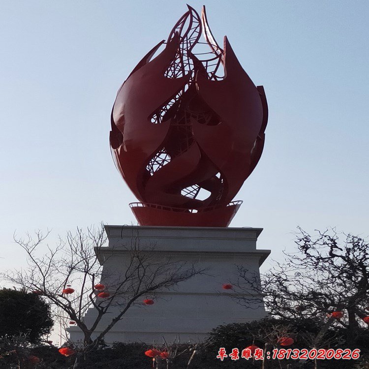 定制安裝不銹鋼火焰雕塑廣場(chǎng)標(biāo)志性建筑物公園創(chuàng)意雕塑園林景觀雕塑95578