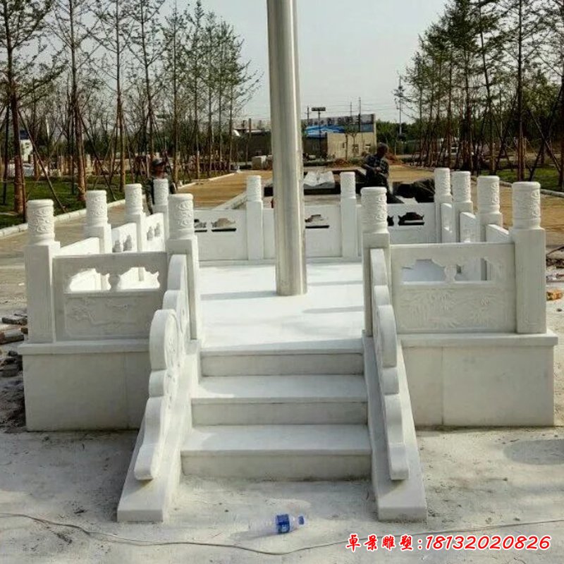漢白玉升旗臺(tái)，石雕升旗臺(tái)