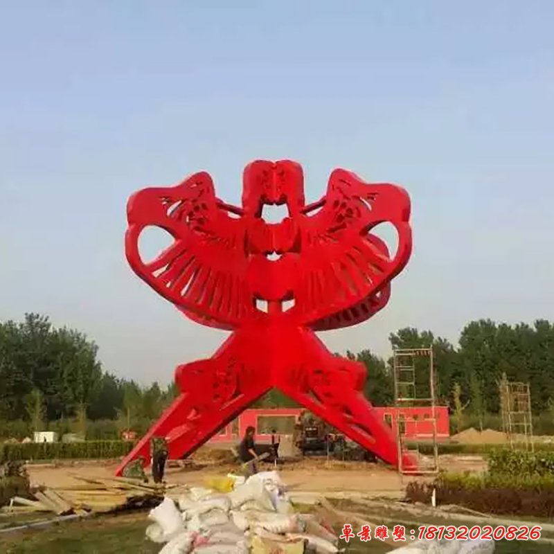 不銹鋼風(fēng)箏雕塑，廣場風(fēng)箏不銹鋼雕塑 (3)