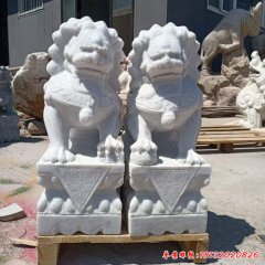 園林動(dòng)物獅子門墩