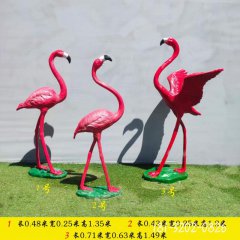 仿真動(dòng)物火烈鳥玻璃鋼
