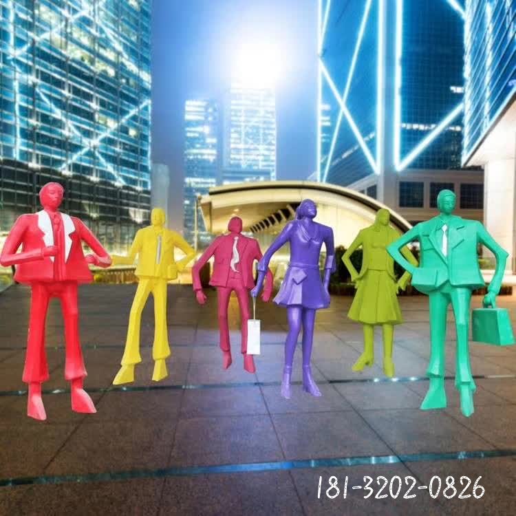 玻璃鋼時(shí)尚購(gòu)物人物雕塑