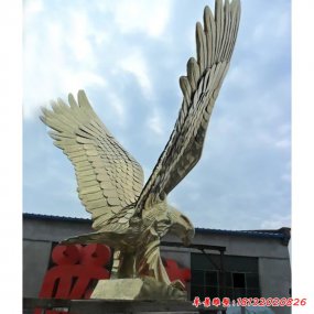 不銹鋼雄鷹動(dòng)物雕塑