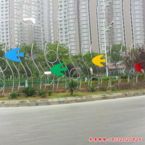 景觀魚(yú)不銹鋼雕塑