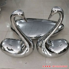 天鵝不銹鋼雕塑 景觀(guān)雕塑
