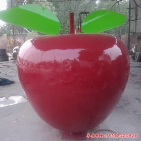 公園仿真蘋果不銹鋼雕塑