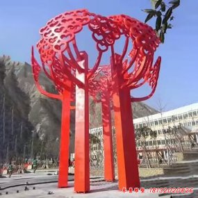 不銹鋼樹形雕塑 廣場不銹鋼雕塑