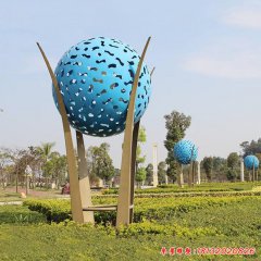 現(xiàn)代公園不銹鋼雕塑