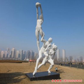 不銹鋼運(yùn)動人物雕塑