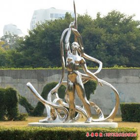 不銹鋼運(yùn)動雕塑