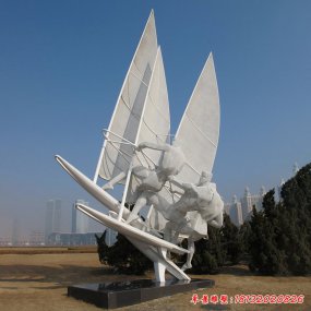 體育運(yùn)動不銹鋼雕塑